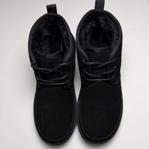 Men's Classic Black Suede Boots